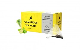 Cambridge Tea party Whole Green Tea Lime peel & Lemongrass   Pack  20 pcs